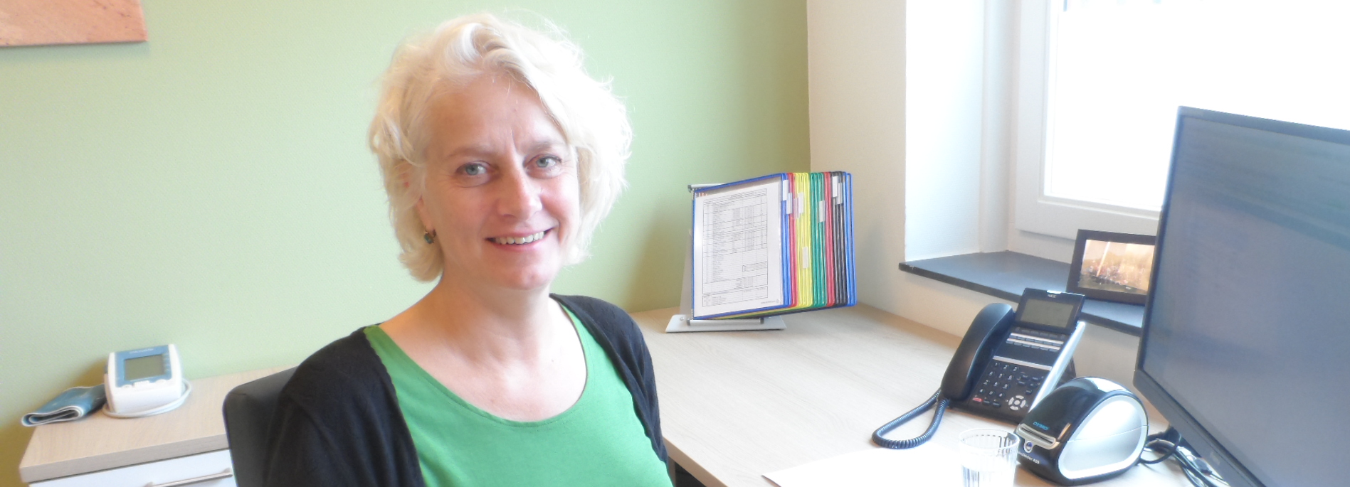 Hedwig Hanselman, praktijkondersteuner bij huisartsenpraktijk in Doesburg, richt zich bij de behandeling van etalagebenen vooral op preventie en leefstijl.